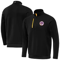 Men's Antigua Black Los Angeles Sparks Generation Quarter-Zip Pullover Top