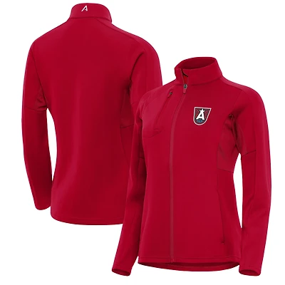 Women's Antigua Red Atlanta Dream Generation Full-Zip Jacket
