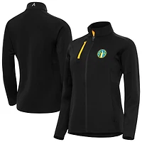 Women's Antigua Black Chicago Sky Generation Full-Zip Jacket