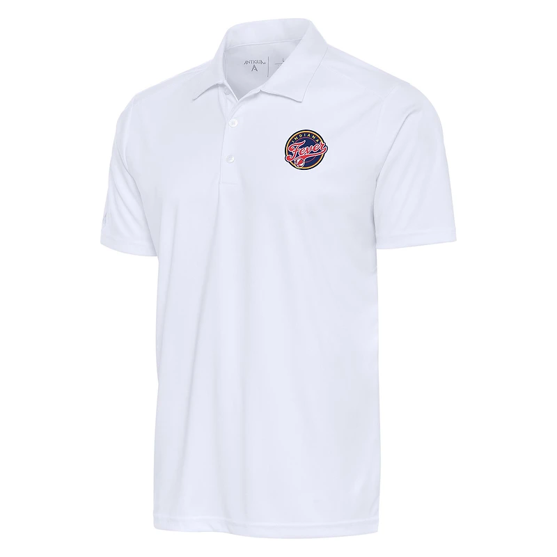 Men's Antigua White Indiana Fever Big & Tall Tribute Polo