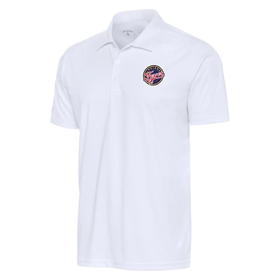 Men's Antigua White Indiana Fever Big & Tall Tribute Polo