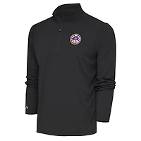 Men's Antigua Charcoal Los Angeles Sparks Tribute Quarter-Zip Top