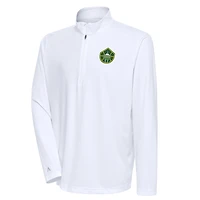 Men's Antigua White Seattle Storm Tribute Quarter-Zip Top