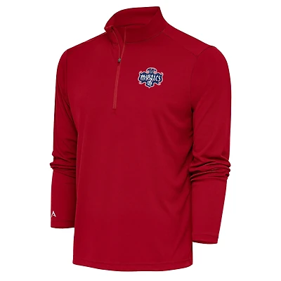 Men's Antigua Washington Mystics Tribute Quarter-Zip Top