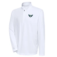 Men's Antigua White Dallas Wings Tribute Quarter-Zip Top