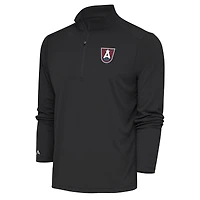 Men's Antigua Charcoal Atlanta Dream Tribute Quarter-Zip Top