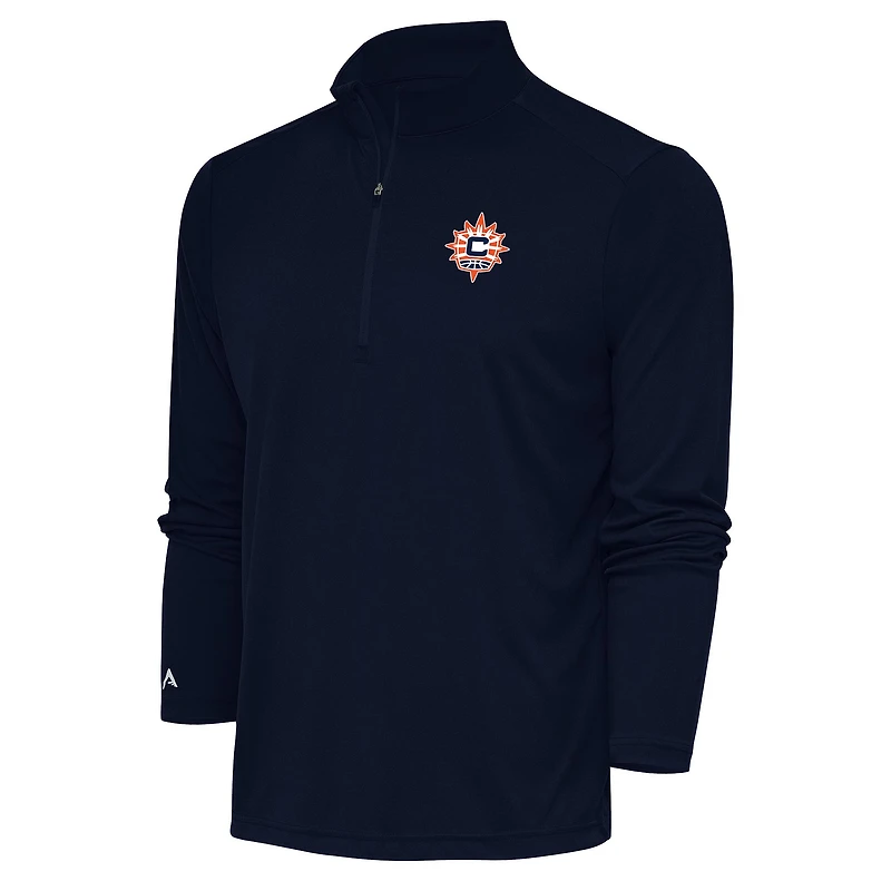Men's Antigua Navy Connecticut Sun Tribute Quarter-Zip Top