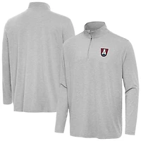 Men's Antigua  Heather Gray Atlanta Dream Hunk Quarter-Zip Top