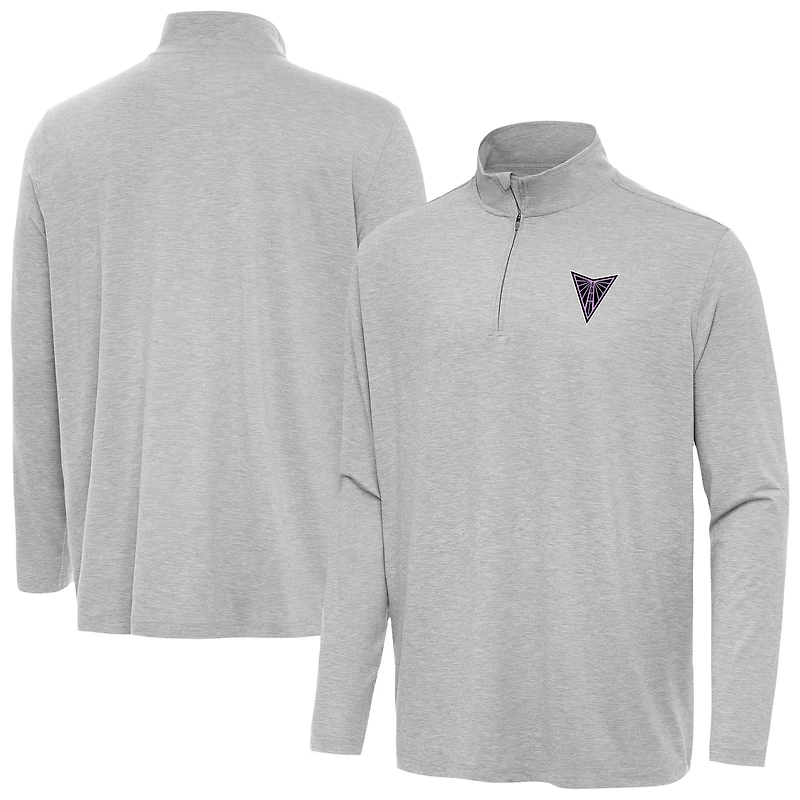 Men's Antigua Heather Gray Golden State Valkyries Hunk Quarter-Zip Top