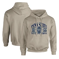 Men's  Tan Penn State Nittany Lions Upper Arch Letters Pullover Hoodie