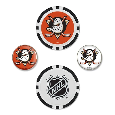 WinCraft  Anaheim Ducks 4-Pack Ball Marker Set