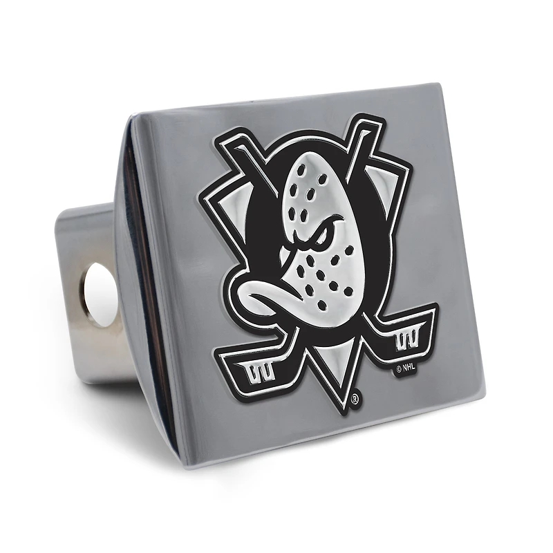 WinCraft  Anaheim Ducks Premium Metal Chrome Hitch Cover