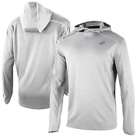 Men's Columbia  Gray Los Angeles Dodgers Omni-Wick Shotgun Pullover Hoodie