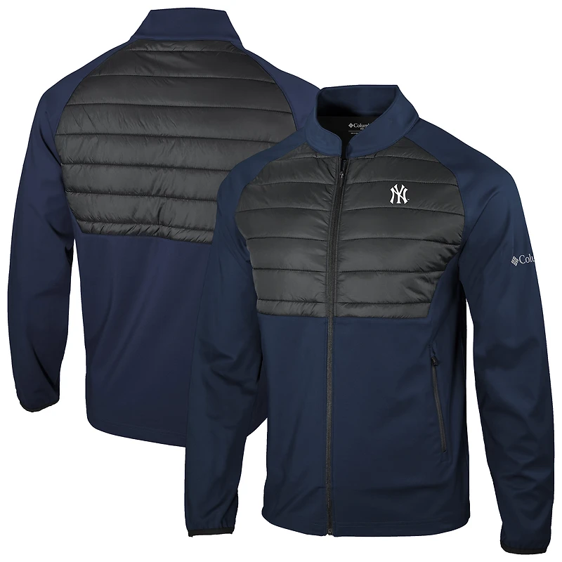 Men's Columbia  Navy New York Yankees Omni-Wick In The Element Full-Zip Jacket