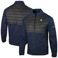 Men's Columbia  Navy New York Yankees Omni-Wick In The Element Full-Zip Jacket