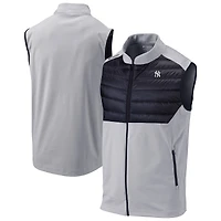 Men's Columbia  Gray New York Yankees Omni-Wick In The Element Full-Zip Vest
