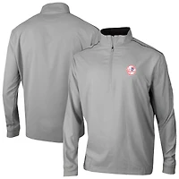 Men's Columbia  Gray New York Yankees Omni-Wick Bogey's Paradise Quarter-Zip Top