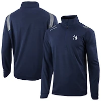 Men's Columbia  Navy New York Yankees Oakland Downs Omni-Wick Quarter-Zip Top