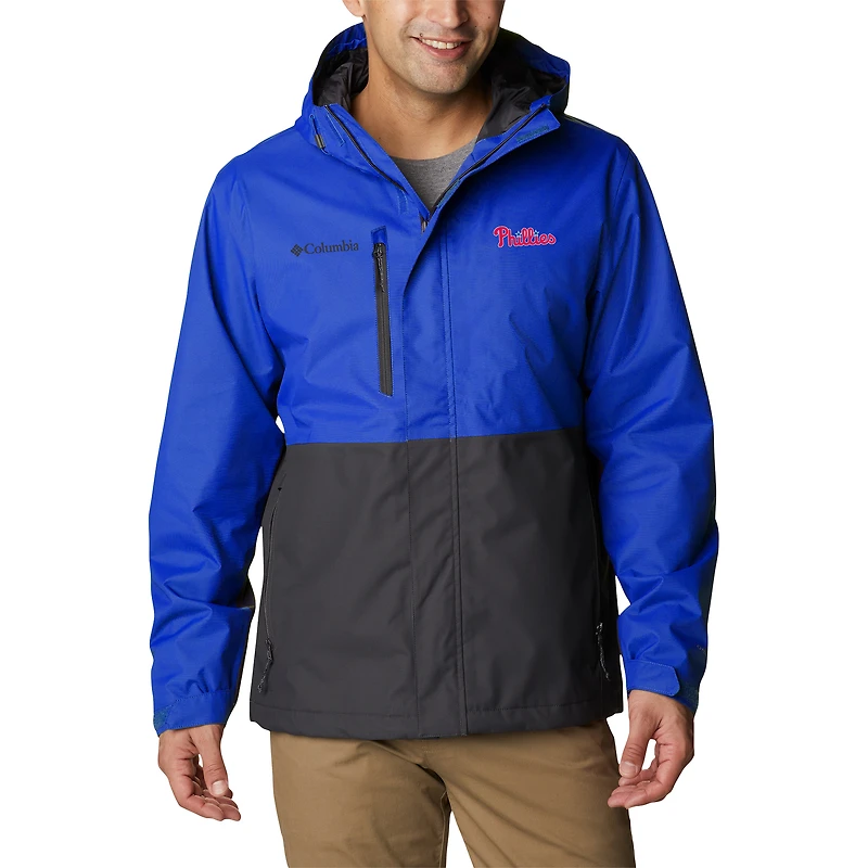 Men's Columbia  Blue Philadelphia Phillies Hikebound Omni-Tech Full-Zip Rain Jacket