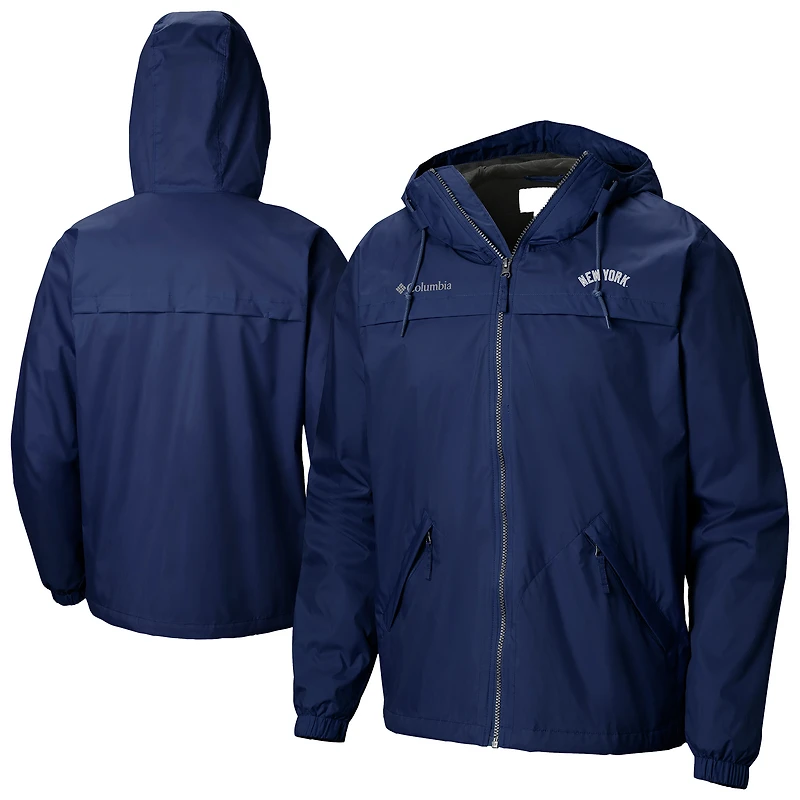 Men's Columbia  Navy New York Yankees Oroville Creek Lined Full-Zip Jacket