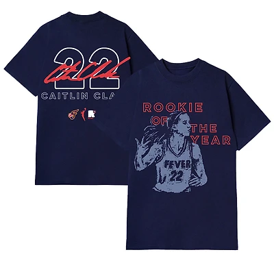 Unisex round21 Caitlin Clark Navy Indiana Fever 2024 WNBA Rookie of the Year T-Shirt
