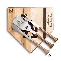 Baseball BBQ Dodgers de Los Angeles 12" Silver Slugger Combo Set