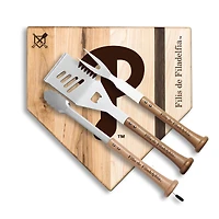 Baseball BBQ Filis de Filadephia 12" Silver Slugger Combo Set