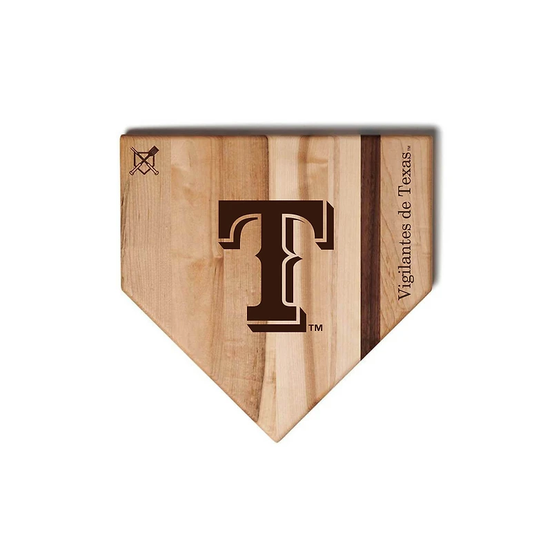Baseball BBQ Vigilantes de Texas 12" x 12" Home Plate Cutting Board