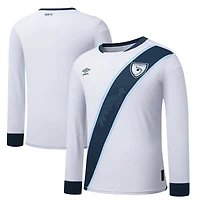 Men's Umbro White Guatemala National Team 2025 Home Replica Long Sleeve Jersey