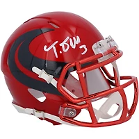 Tank Dell Houston Texans Autographed Riddell Alternate Speed Mini Helmet