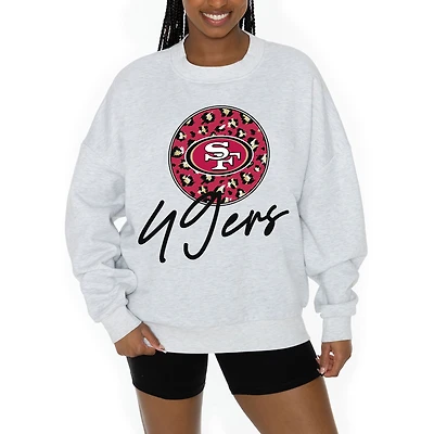Unisex Gameday Couture Ash San Francisco 49ers Going Wild Premium Fleece Pullover Sweatshirt