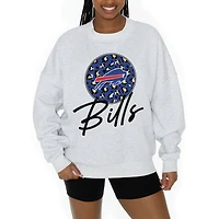 Unisex Gameday Couture Ash Buffalo Bills Going Wild Premium Fleece Pullover Sweatshirt