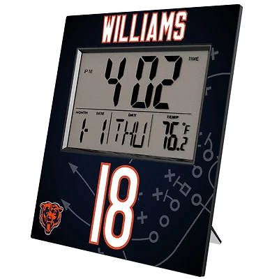 Keyscaper Caleb Williams Chicago Bears Digital Desk & Wall Clock