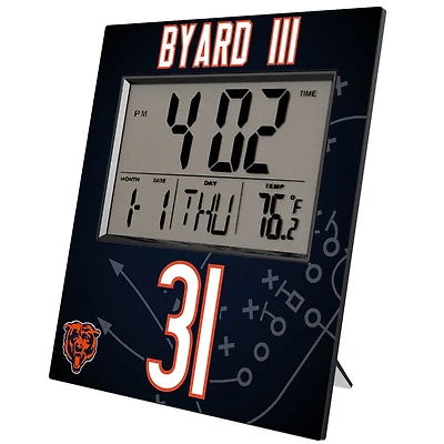 Keyscaper Kevin Byard III Chicago Bears Digital Desk & Wall Clock