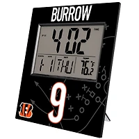 Keyscaper Joe Burrow Cincinnati Bengals Digital Desk & Wall Clock