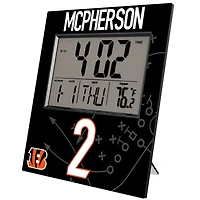 Keyscaper Evan McPherson Cincinnati Bengals Digital Desk & Wall Clock