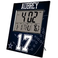 Keyscaper Brandon Aubrey Dallas Cowboys Digital Desk & Wall Clock