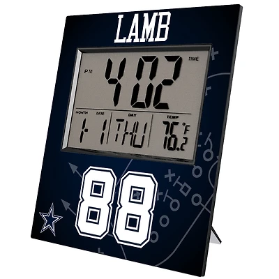 Keyscaper CeeDee Lamb Dallas Cowboys Digital Desk & Wall Clock
