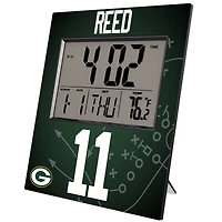 Keyscaper Jayden Reed Green Bay Packers Digital Desk & Wall Clock