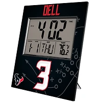 Keyscaper Tank Dell Houston Texans Digital Desk & Wall Clock
