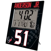 Keyscaper Will Anderson Jr. Houston Texans Digital Desk & Wall Clock