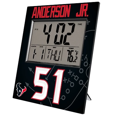 Keyscaper Will Anderson Jr. Houston Texans Digital Desk & Wall Clock
