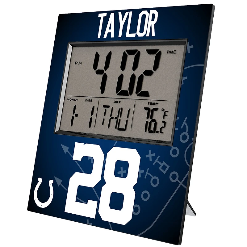 Keyscaper Jonathan Taylor Indianapolis Colts Digital Desk & Wall Clock