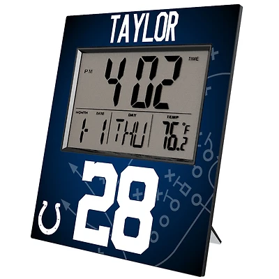 Keyscaper Jonathan Taylor Indianapolis Colts Digital Desk & Wall Clock