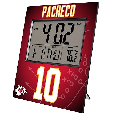 Keyscaper Isiah Pacheco Kansas City Chiefs Digital Desk & Wall Clock