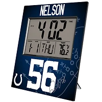 Keyscaper Quenton Nelson Indianapolis Colts Digital Desk & Wall Clock
