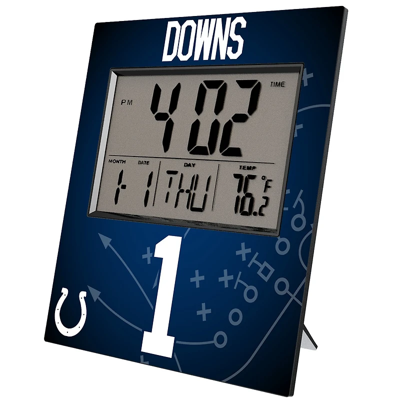 Keyscaper Josh Downs Indianapolis Colts Digital Desk & Wall Clock