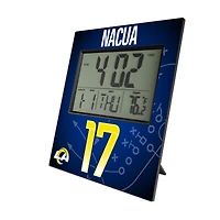 Keyscaper Puka Nacua Los Angeles Rams Digital Desk & Wall Clock