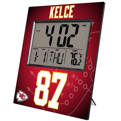 Keyscaper Travis Kelce Kansas City Chiefs Digital Desk & Wall Clock