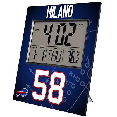 Keyscaper Matt Milano Buffalo Bills Digital Desk & Wall Clock